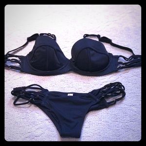 Agent Provocateur Black Bikini w/ Embellishments
